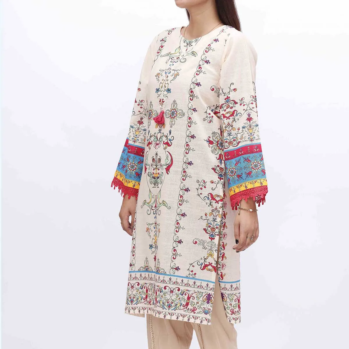 1PC- Digital Printed Khaddar Shirt PW3102