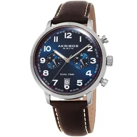 Akribos Xxiv Quartz Blue Dial Men's Watch AK1023SSBU