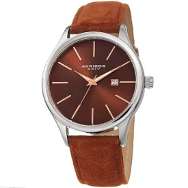 Akribos Xxiv Quartz Brown Dial Men's Watch AK1019SSBR