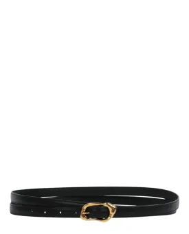 Alexander McQueen Womens Thin Double Wrap Belt