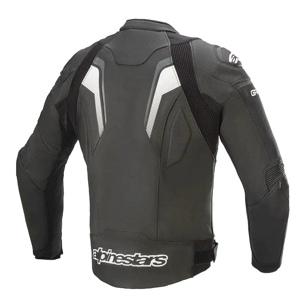 Alpinestars GP Plus R V3 Leather Jacket Black/Dark Gray/White