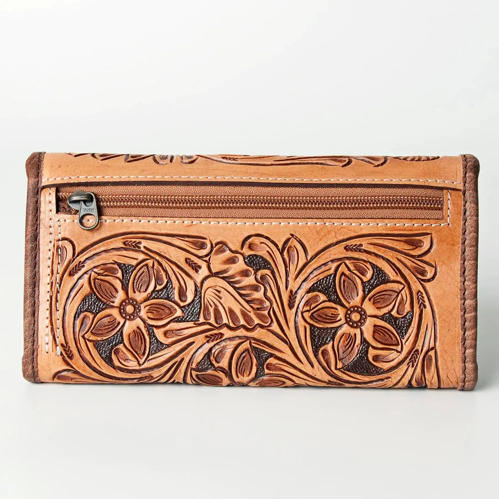 American Darling Fully Tooled Floral Wallet