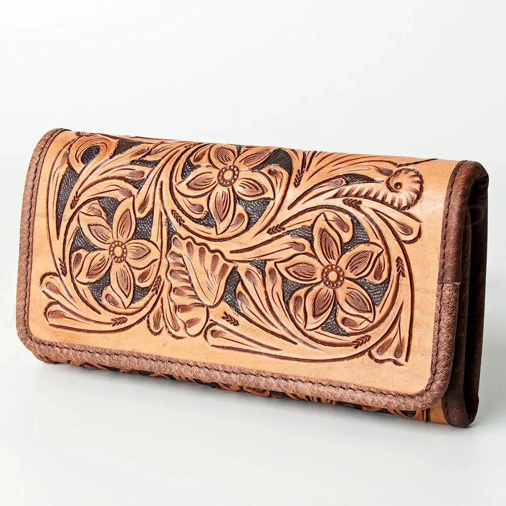 American Darling Fully Tooled Floral Wallet