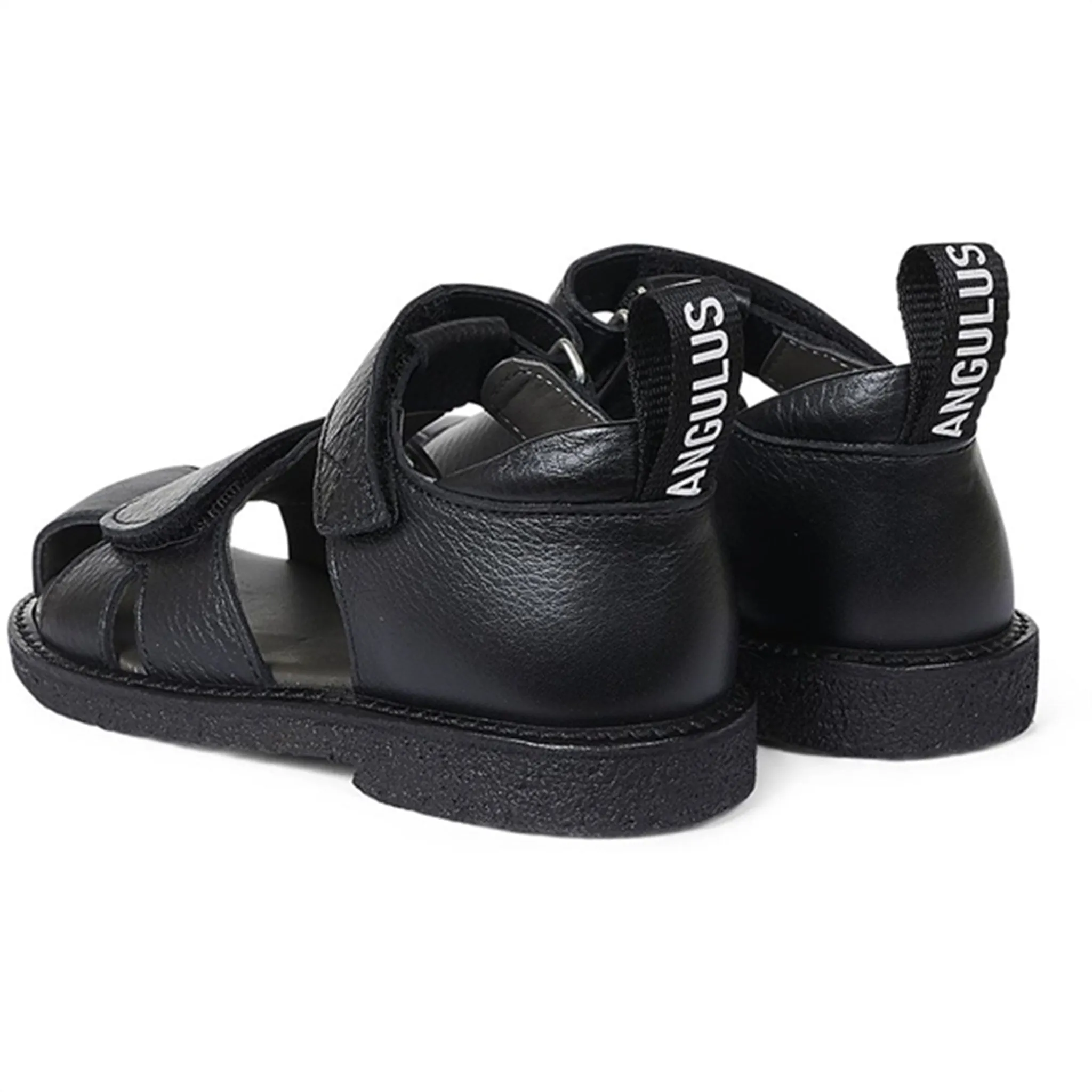 Angulus Sandal W. Velcro Black