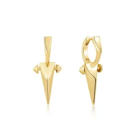 Ania Haie Gold Point Huggie Hoop Earrings