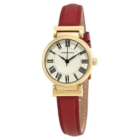 Anne Klein Beige Dial Red Leather Ladies Watch 2246CRRD