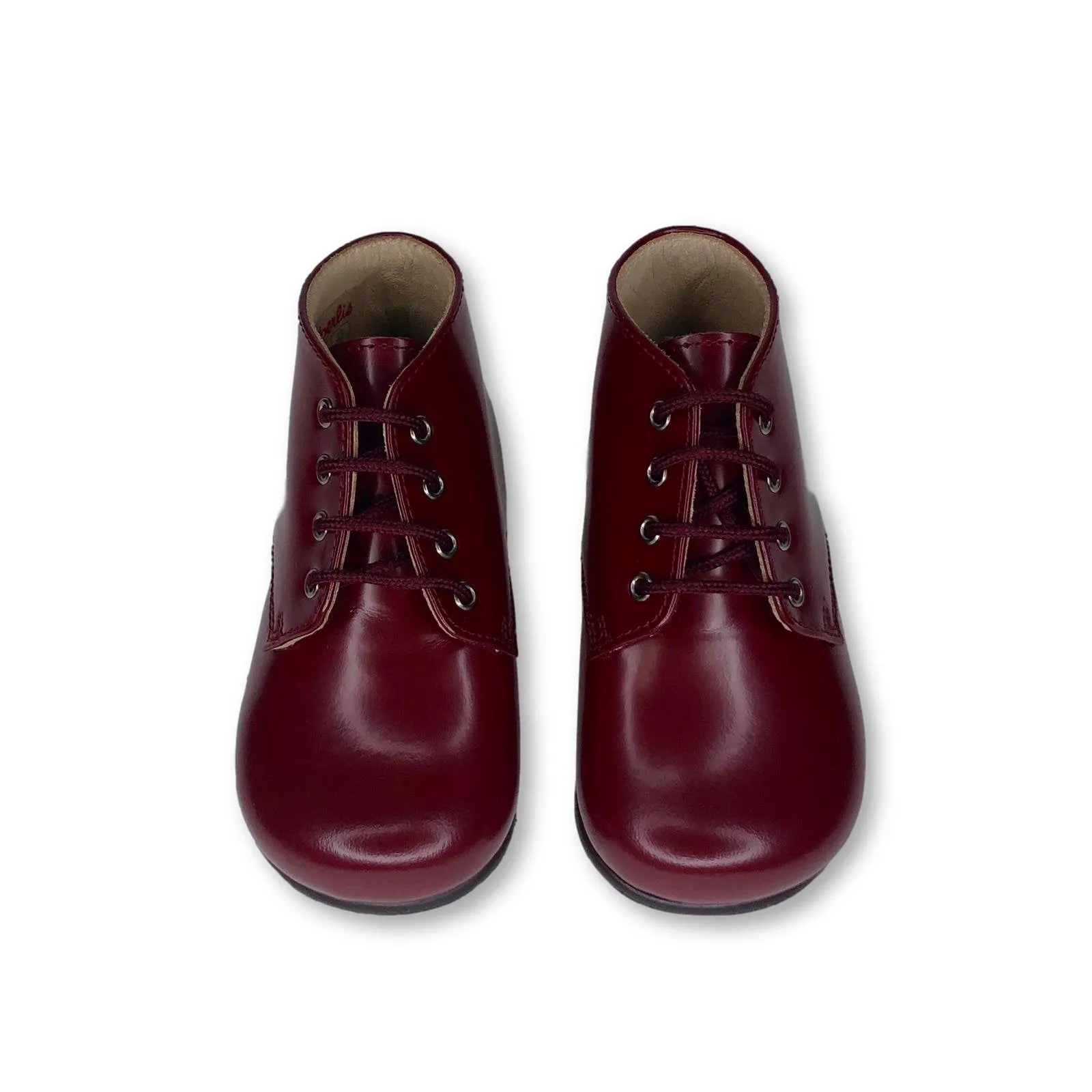 Beberlis Burgundy Florentic Lace Up Bootie