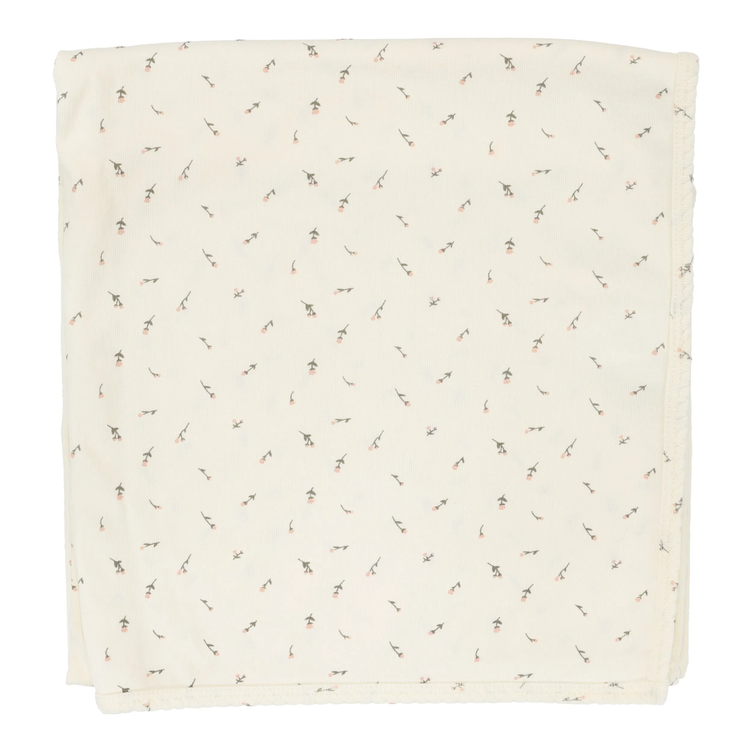 blanket printed - scattred brnch ivory