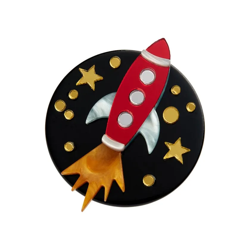 Blast Off! Mini Brooch