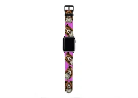 Border Collie Mell Purple Apple Watch Strap