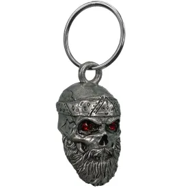 Bravo Bells - Old Skool Biker Skull Red Jewel