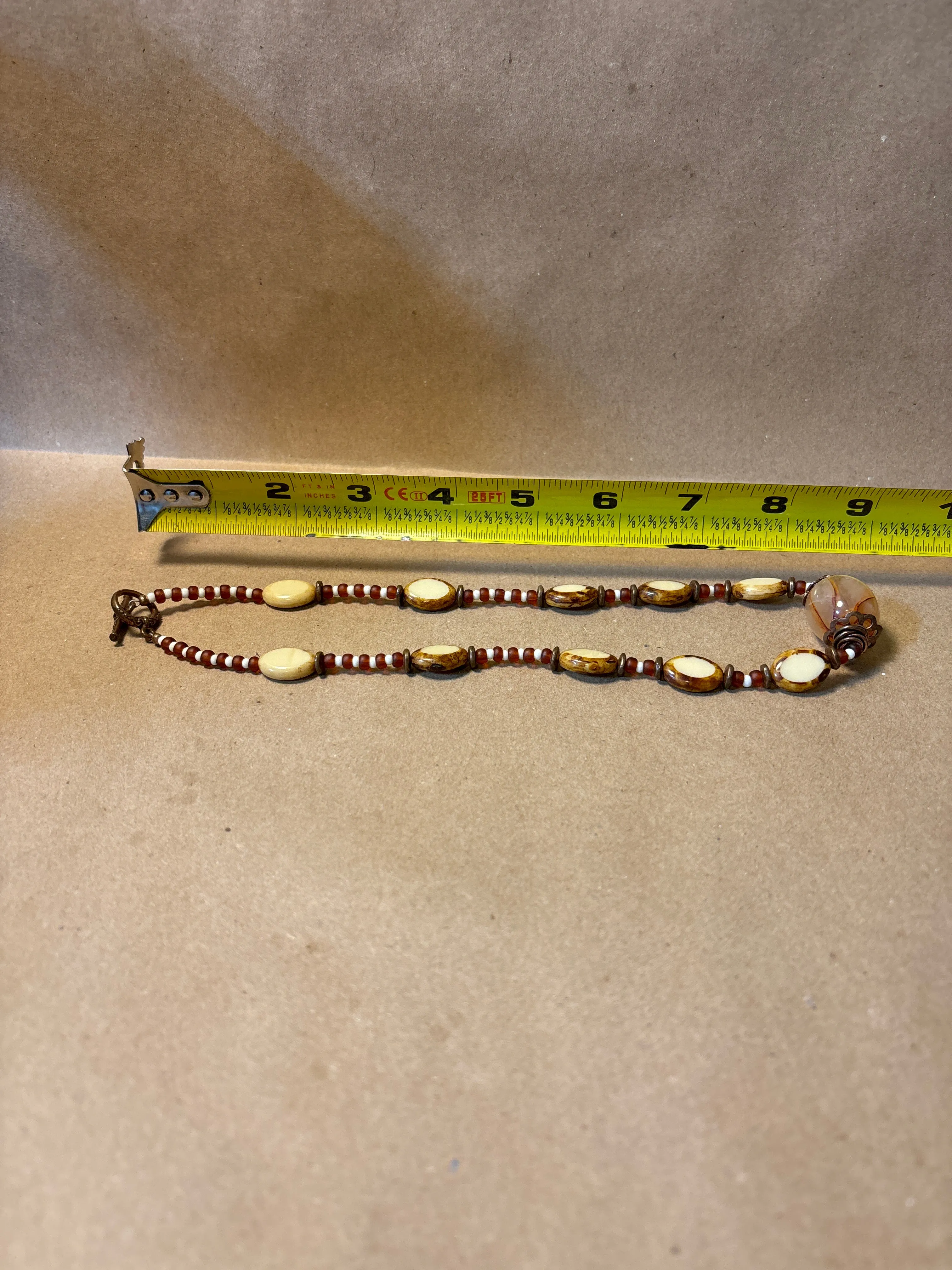 Brown & Ivory Tone Necklace