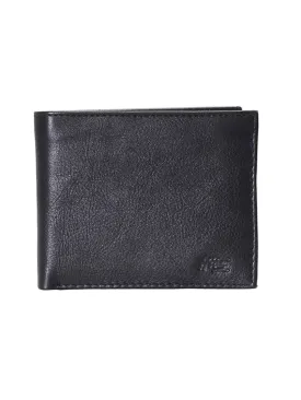 BS-3024 BLACK/RED LEATHER WALLETS