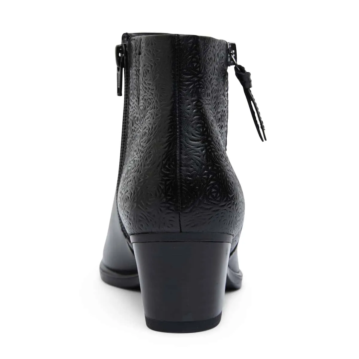 Cafe Boot in Black Leather