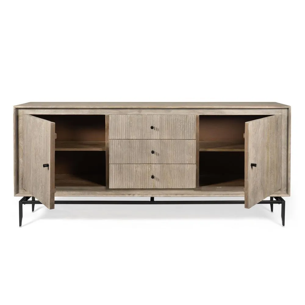 Camilo 69" Wide 3 Door Wood Sideboard