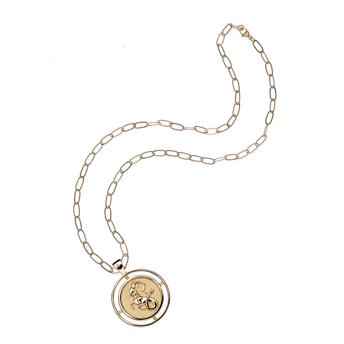 CAPRICORN JW Zodiac Pendant Coin - Dec 22 - Jan 19