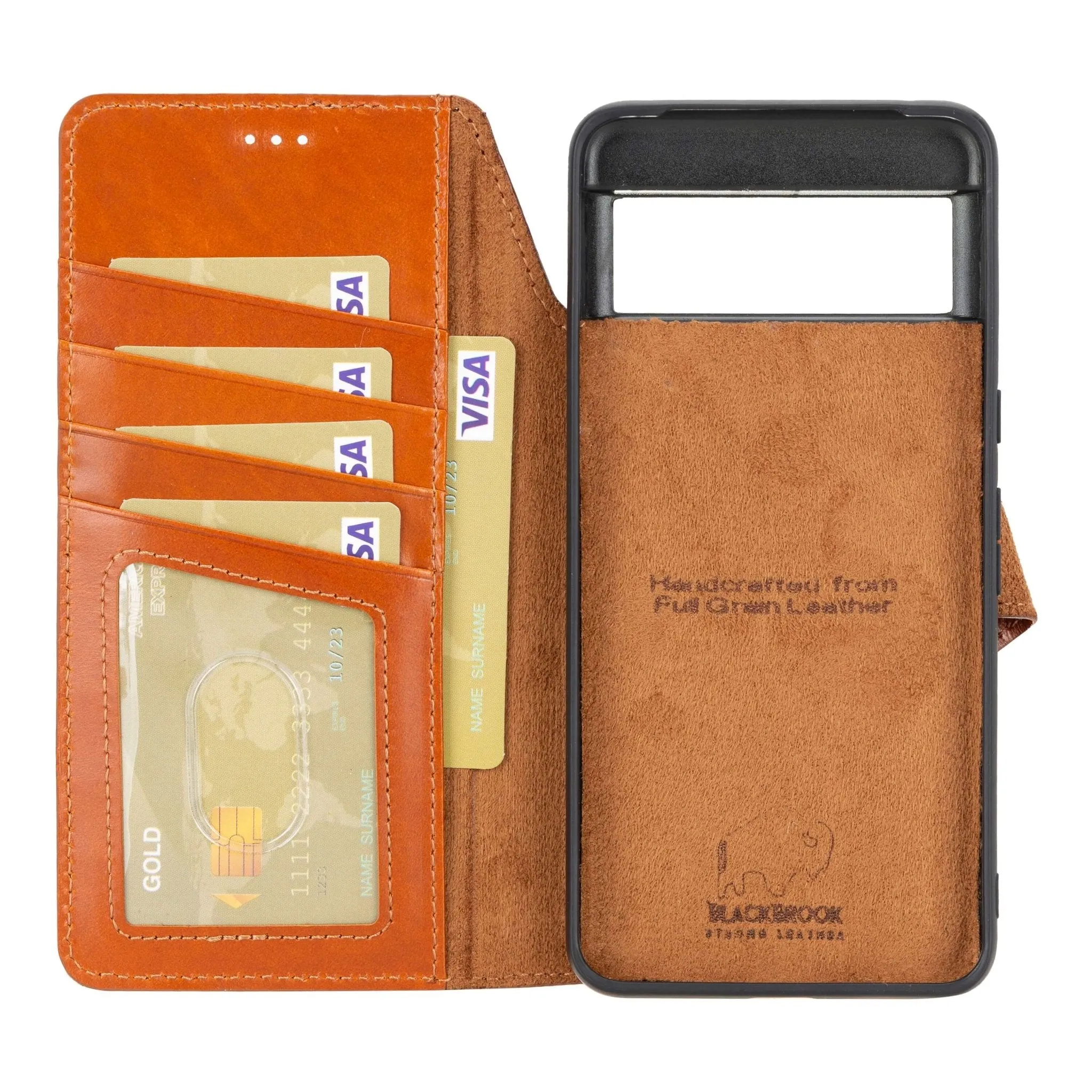 Carter Google Pixel 9 Pro XL Wallet Case, Burnished Tan