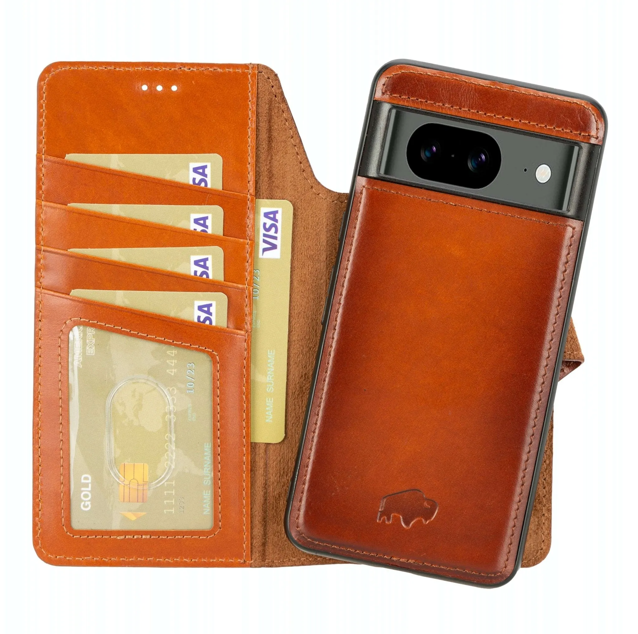 Carter Google Pixel 9 Pro XL Wallet Case, Burnished Tan