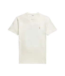 Custom Slim Fit Jersey Crewneck T-Shirt - Cream