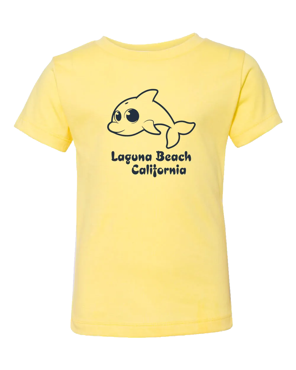 Dolphin Toon Toddler Tee - Yellow