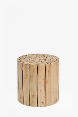 Eucalyptus Wood Side Table