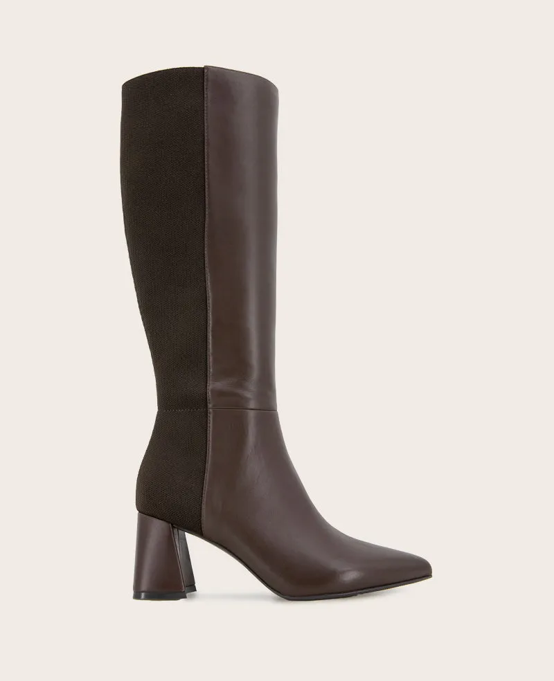 GENTLE SOULS - Dionne Leather Elastic Heel Boot