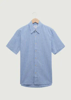 Grantley SS Shirt - Blue/White