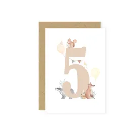 Greeting Card - 5th Birthday Card