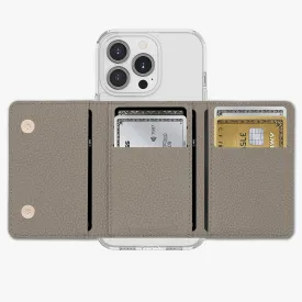 iPhone 15 Pro HD Clear Case with MagSafe Trifold Wallet Set