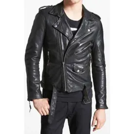 Men's Leather Jacket, Mens Black Jacket, Men’s Biker Leather Jacket, Biker