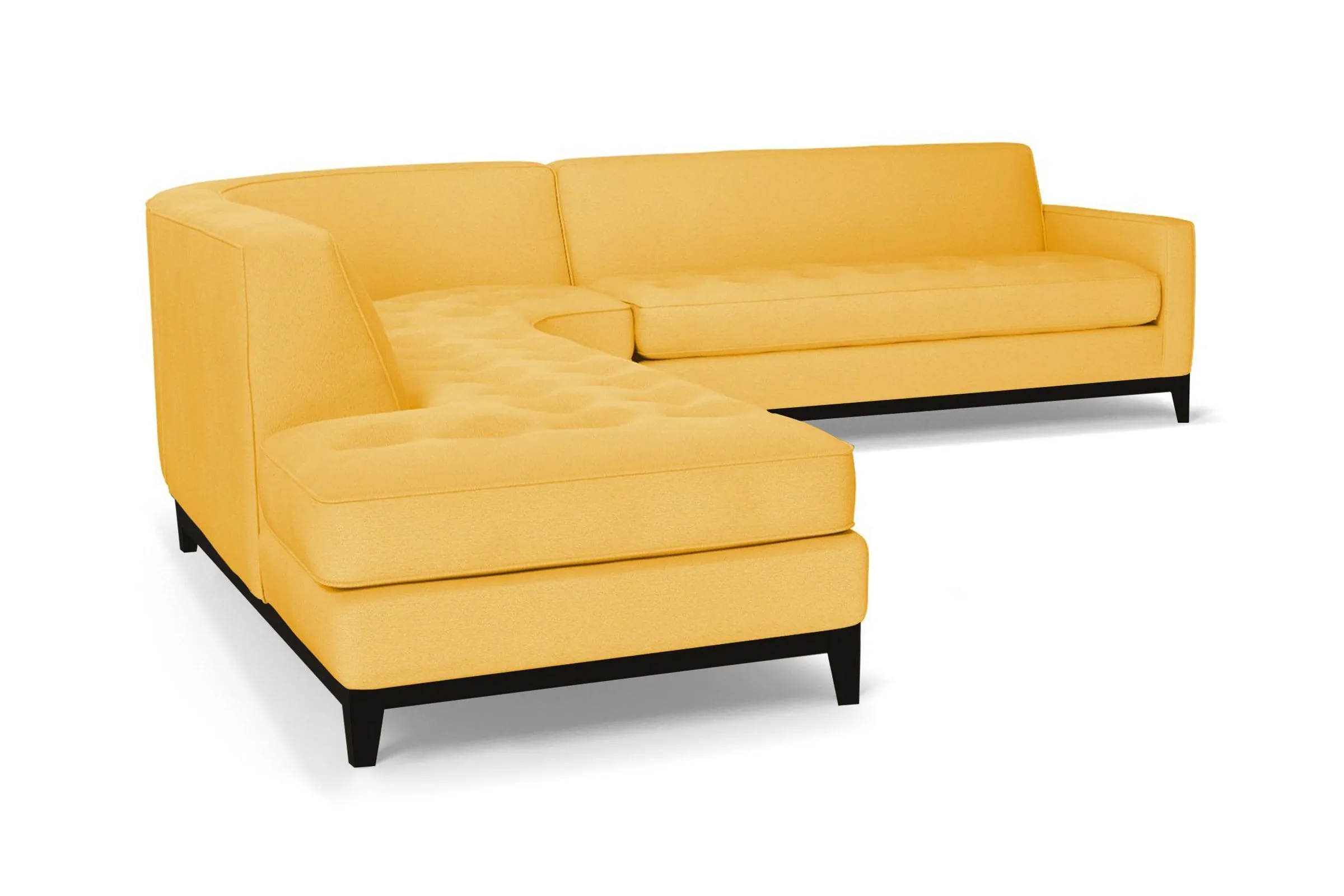 Monroe Drive 3pc Sectional Sofa :: Leg Finish: Espresso / Configuration: LAF - Chaise on the Left