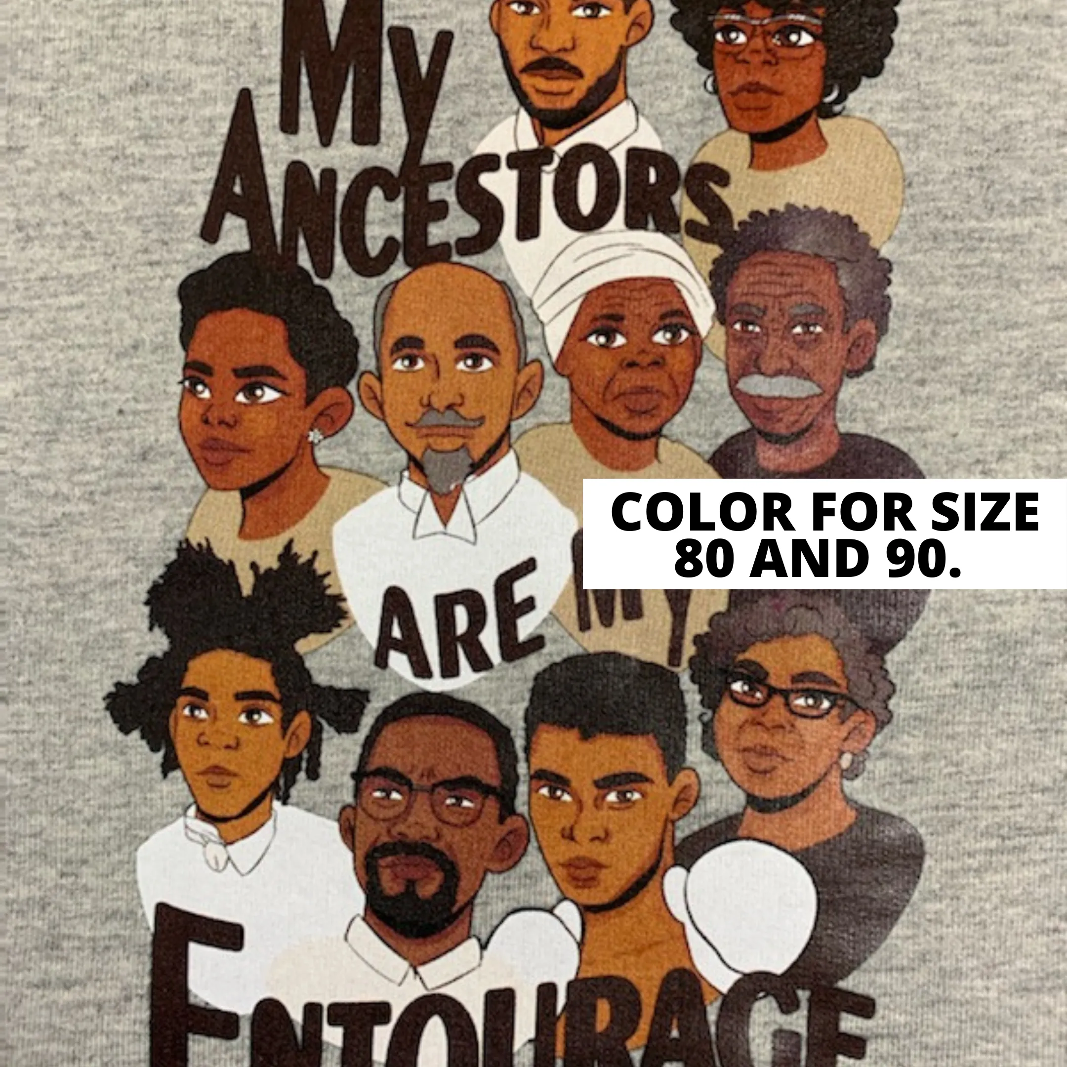 My Ancestors Are My Entourage Gray Jogger Set