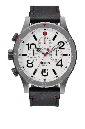 Nixon Men's 48-20 Chrono Leather Watch