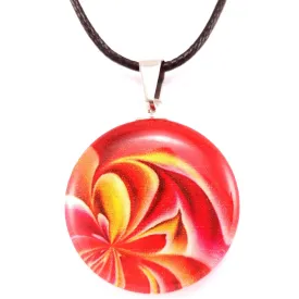 Red Petals Pendant