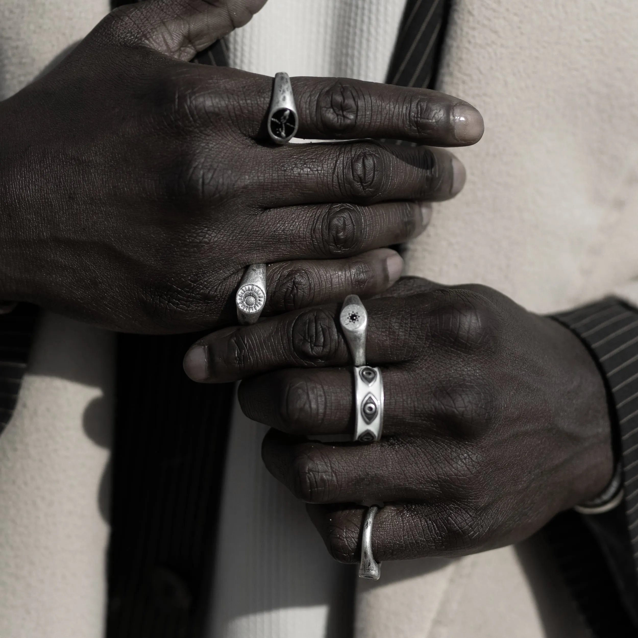 Signet Ring With Black Onyx Stone