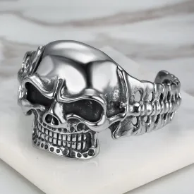 Skull & Spine Biker Cuff