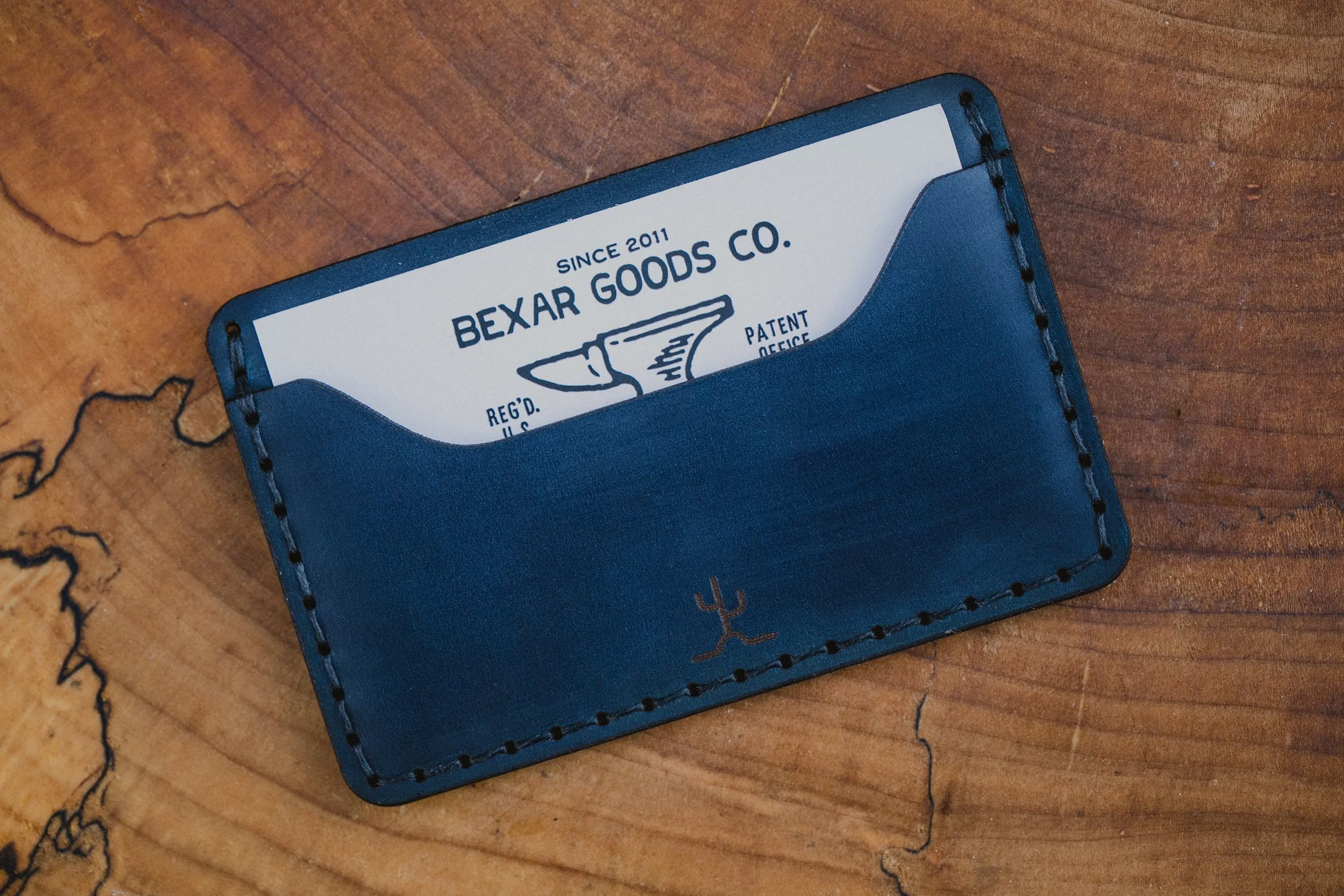 Slim Wallet // Indigo Blue Cordovan