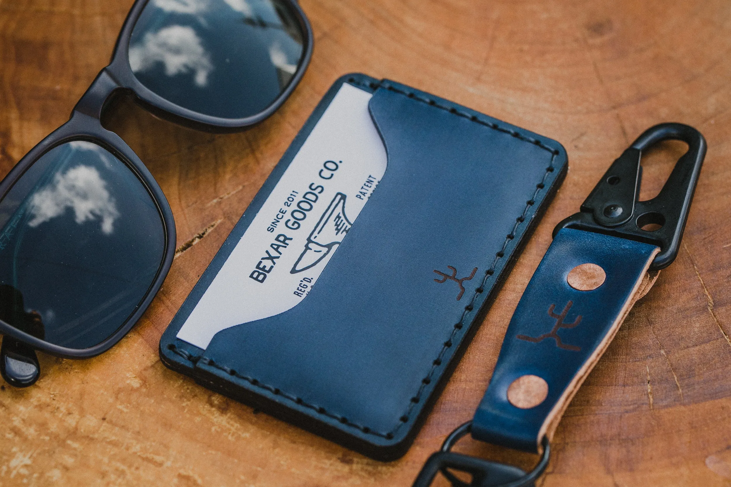 Slim Wallet // Indigo Blue Cordovan