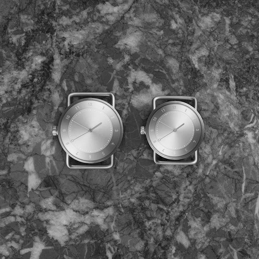 TID No.2 40mm Steel Dial / Navy Leather Strap