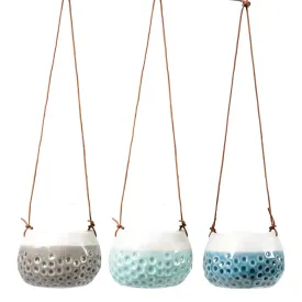 Trio of 'Baby Dotty' Hanging Pots