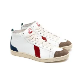 Tsagué Leather White Red Blue